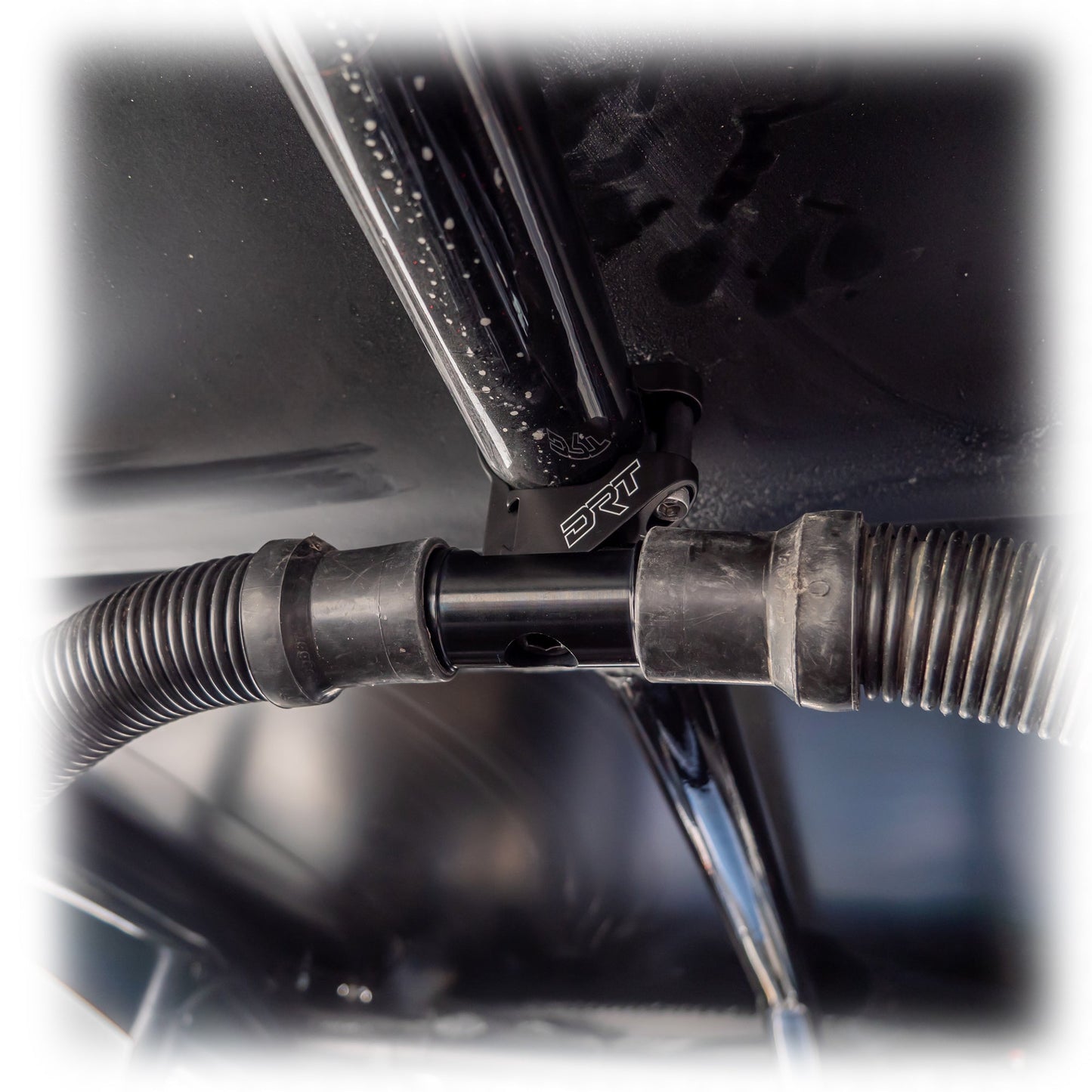 DRT Universal Single Helmet Hose Dock – Anodized Aluminum Mount