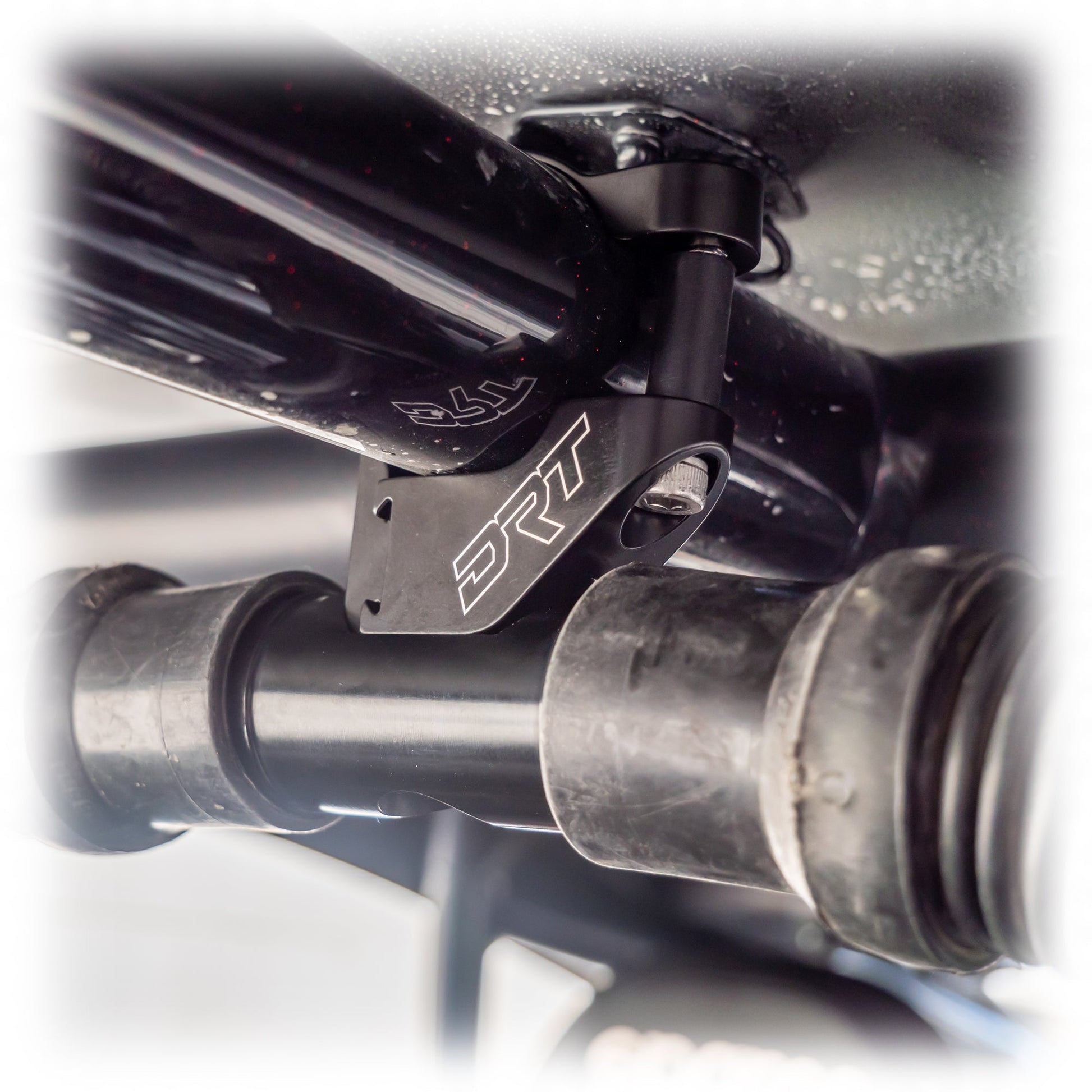 DRT Universal Single Helmet Hose Dock – Anodized Aluminum Mount