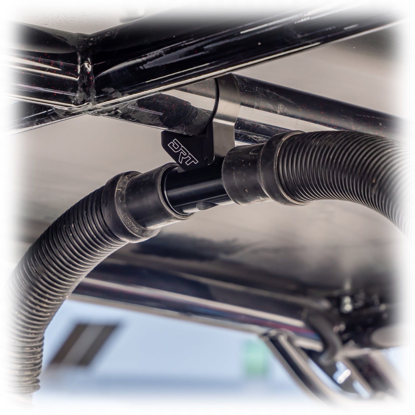 DRT Universal Single Helmet Hose Dock – Anodized Aluminum Mount