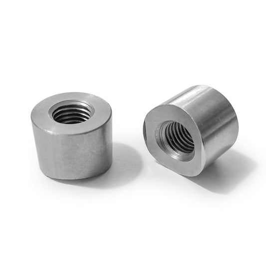 DRT Universal M10x1.25P Coped Steel Weld Bung for Custom Builds