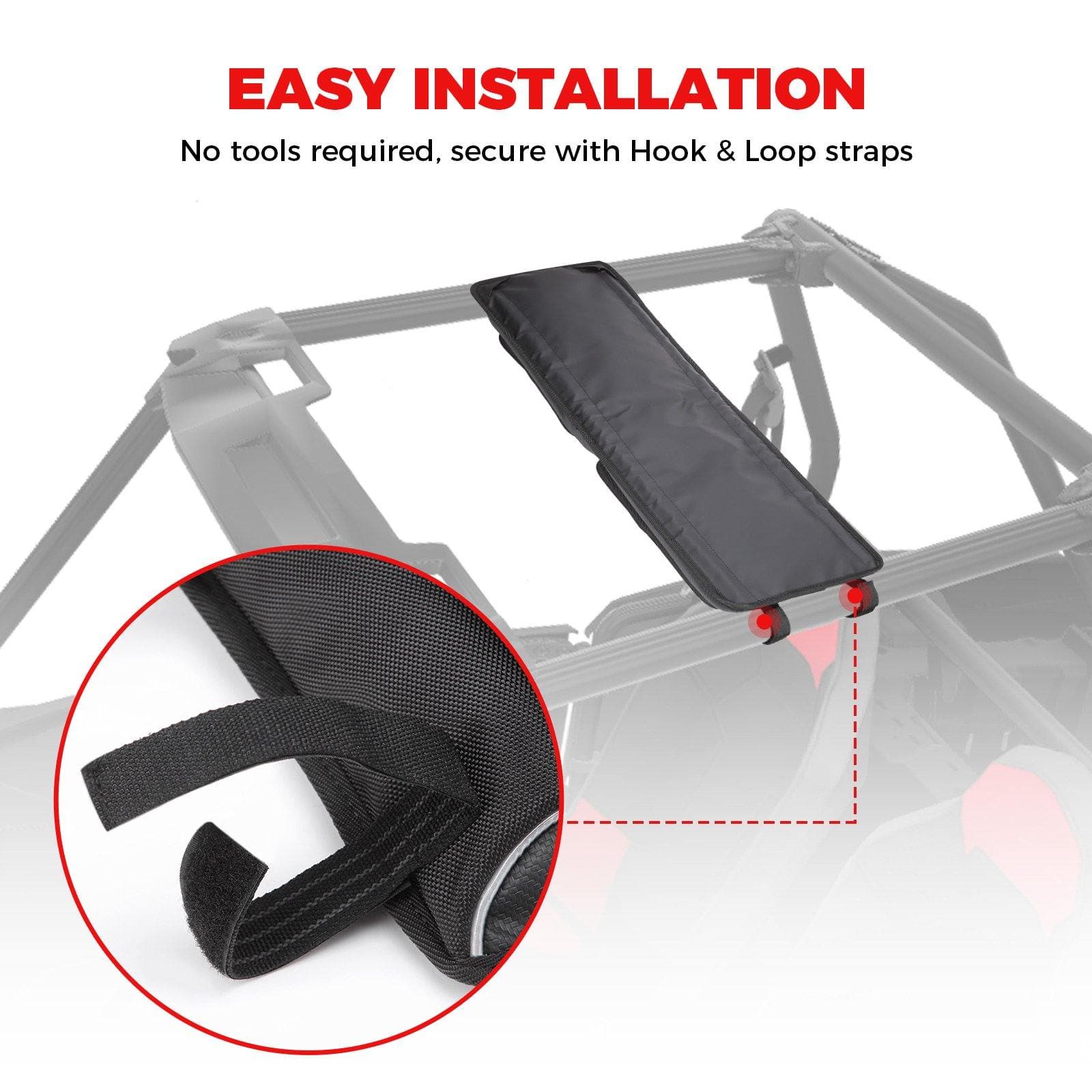 Kemimoto Roof Storage Bag Capacity for Polaris RZR XP 1000