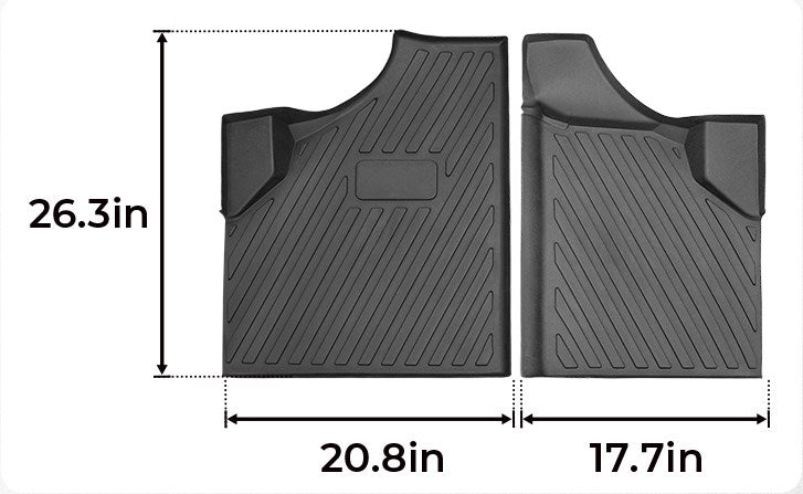 KEMIMOTO TPE Floor Mats for Can‑Am Defender 2016‑2024