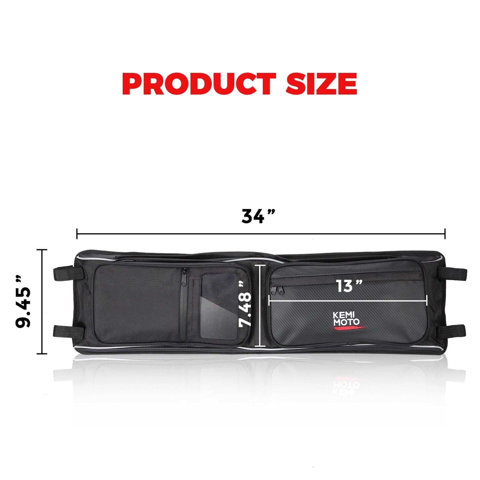 Kemimoto Roof Storage Bag Capacity for Polaris RZR XP 1000