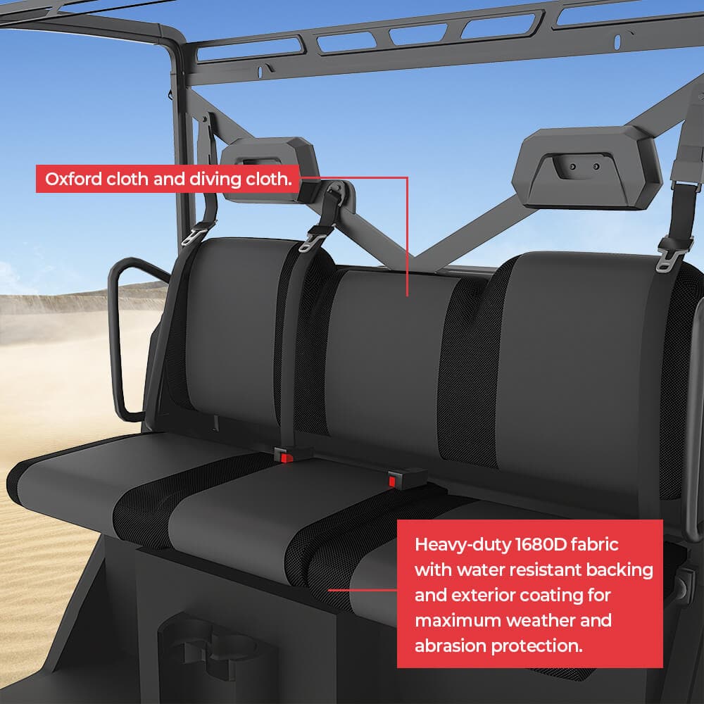 KEMIMOTO Polaris Ranger Waterproof UTV Seat Cover And Storage Box