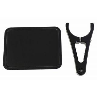 Sticker Mount Plate Black Anodized Bar 1-5" to 2"