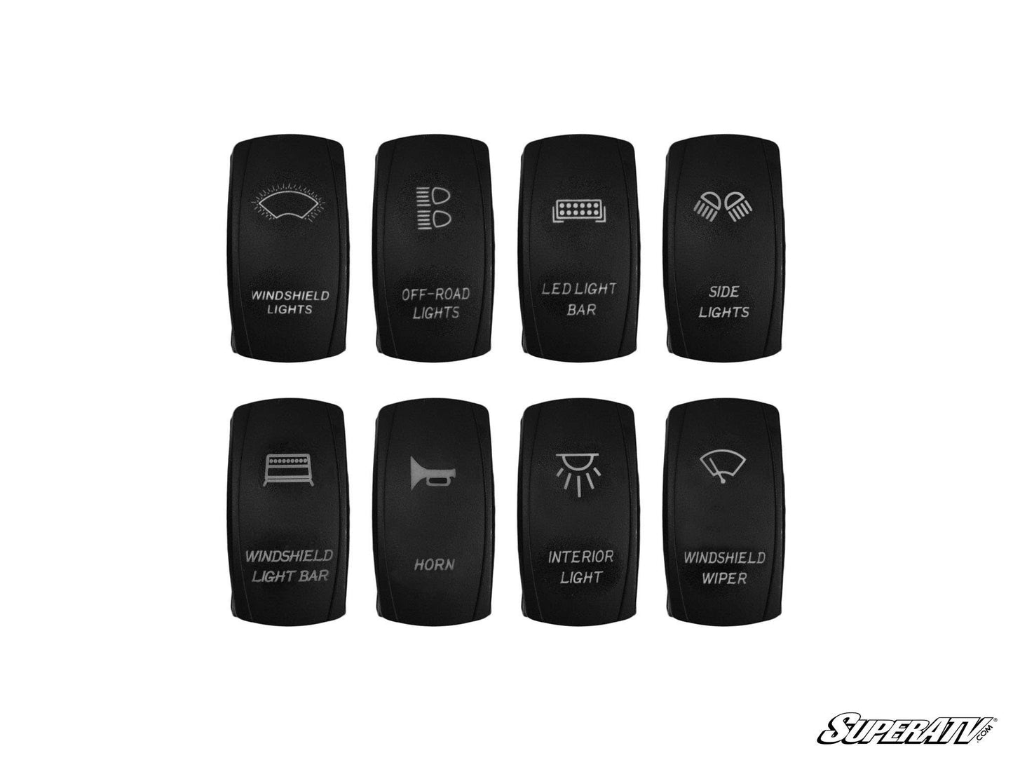 SuperATV 12V 20A Off-Road Rocker Switches Universal IP66 CE Approved