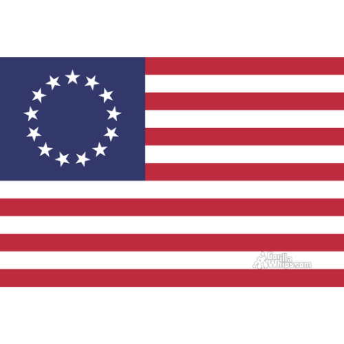 Betsy Ross 2x3 Grommet Flag Double Layer