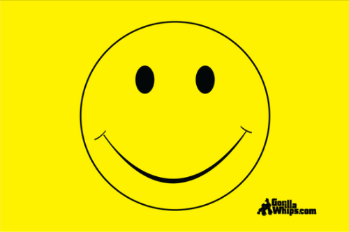 Yellow Smiley Face 2' x 3' Grommet Flag