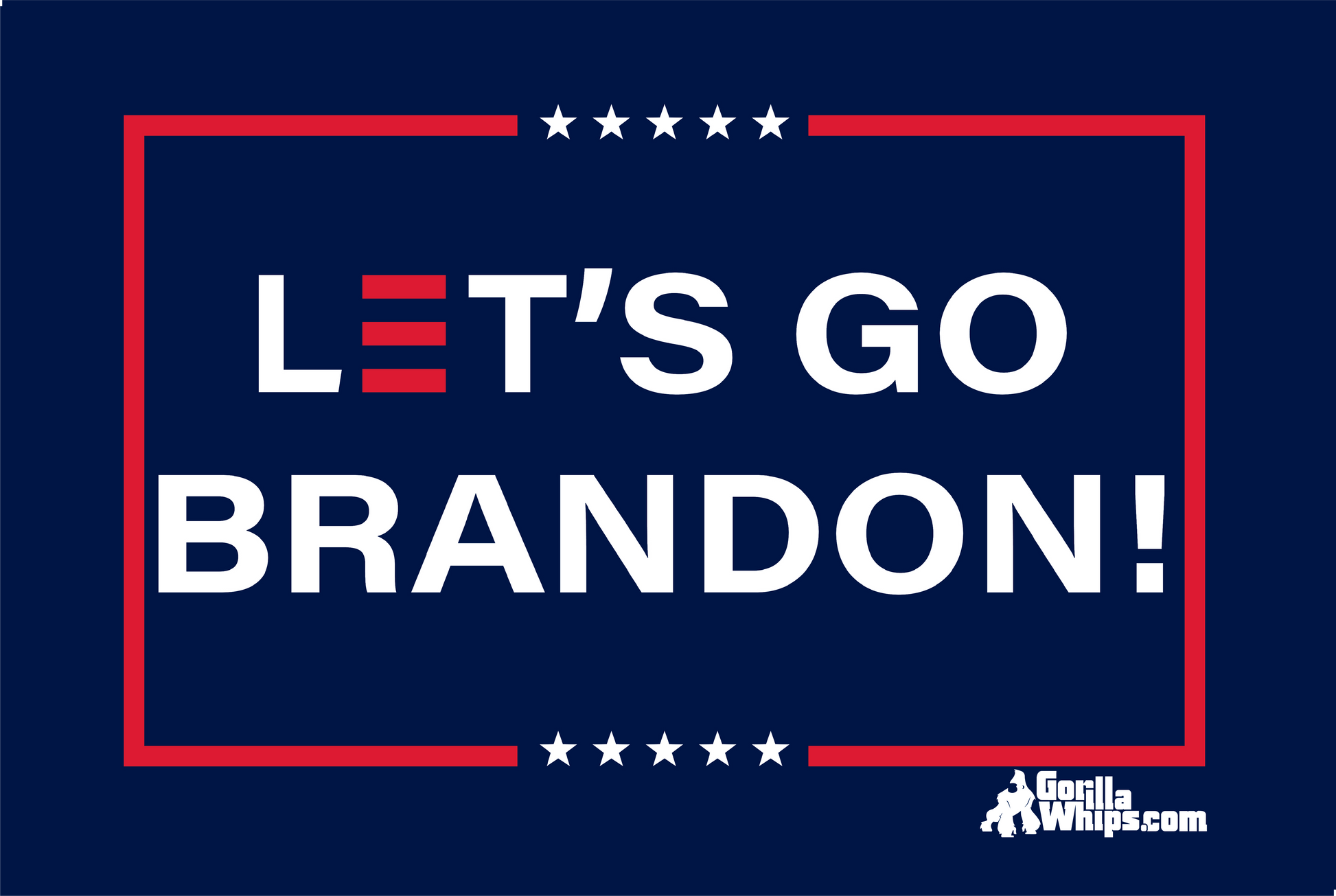 Let's Go Brandon 3' x 5' Grommet Flag Single Layer, 3X Stitching, UV Fabric, USA Made