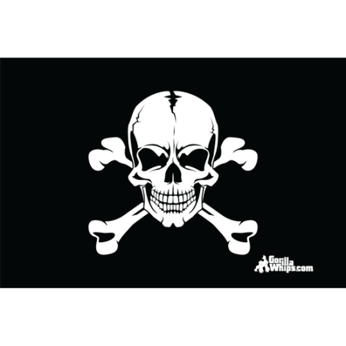 White Skull Flag 12" x 18" Grommet Flag