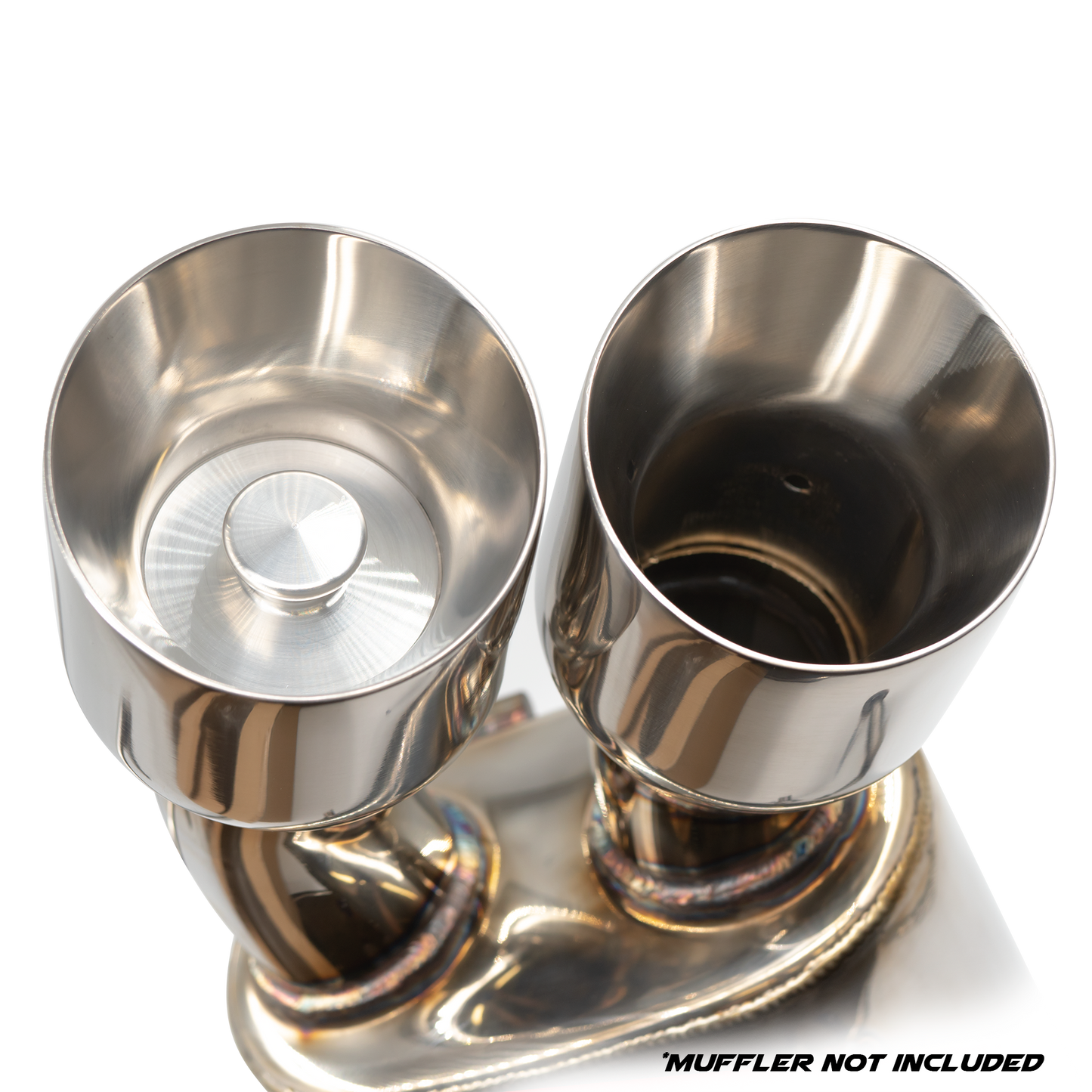 Bikeman Performance Quiet Cap Exhaust Plug 2.5" Side Exit Aluminum