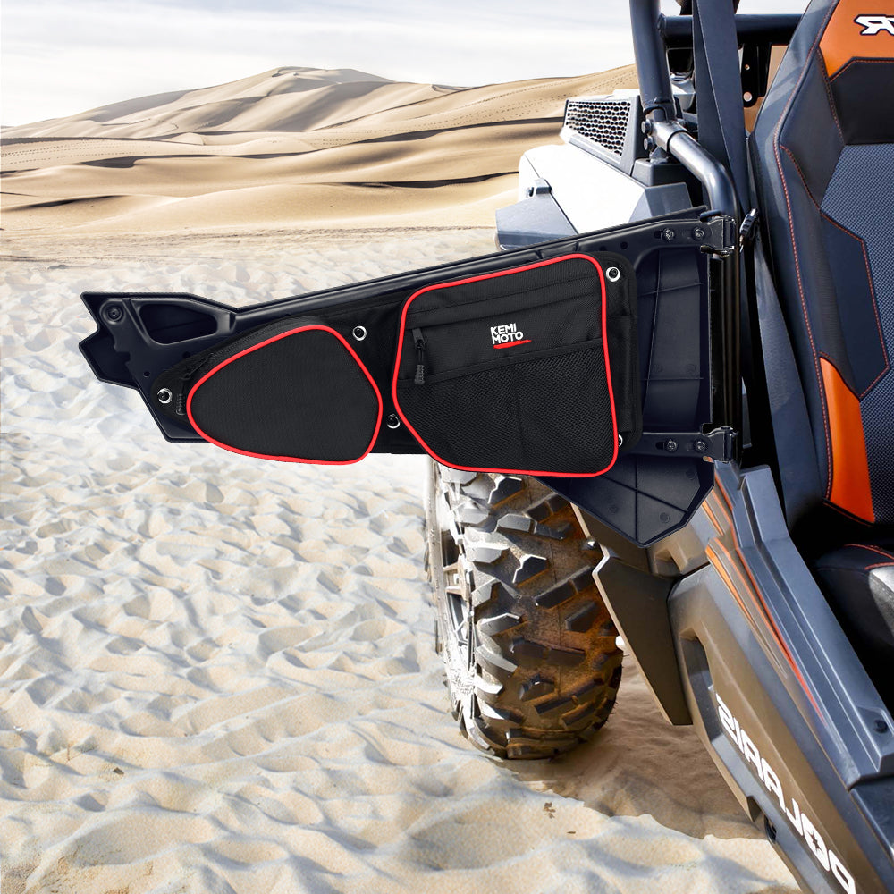 Kemimoto Door Bags & Spare Tire Mount for Polaris RZR