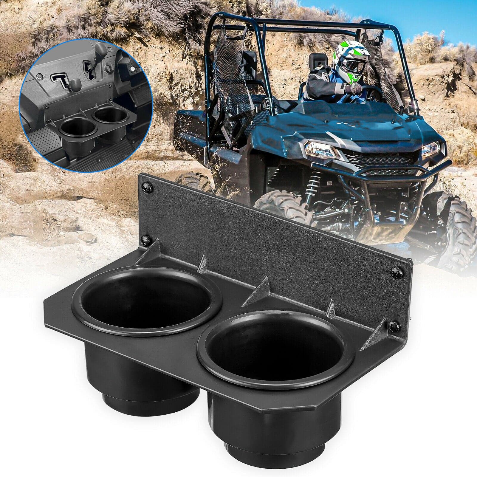 KEMIMOTO Center Dash Cup Holder for Honda Pioneer 700/700-4 2014‑2023