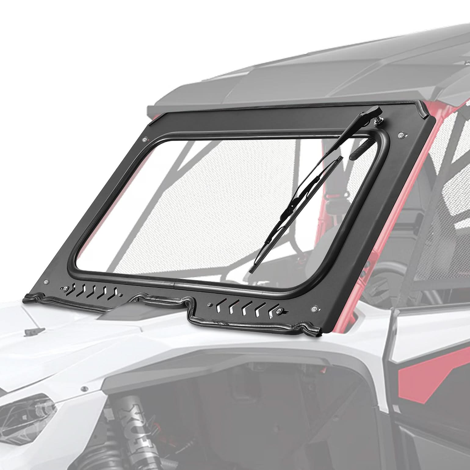 Kemimoto 8MM Glass Windshield with Wiper for Honda Talon 1000