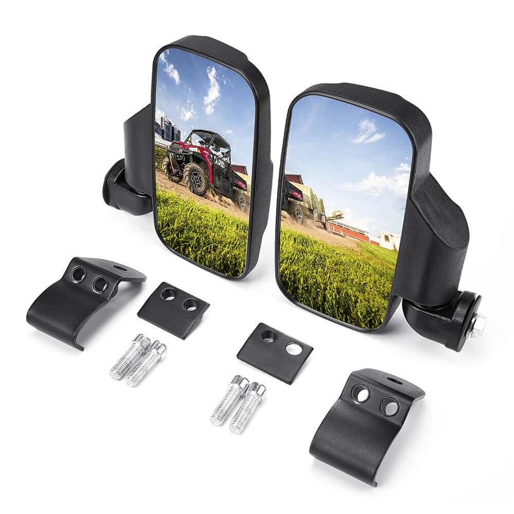 Adjustable Side Mirrors & Tail Light for Polaris Ranger 1000 XP/Crew