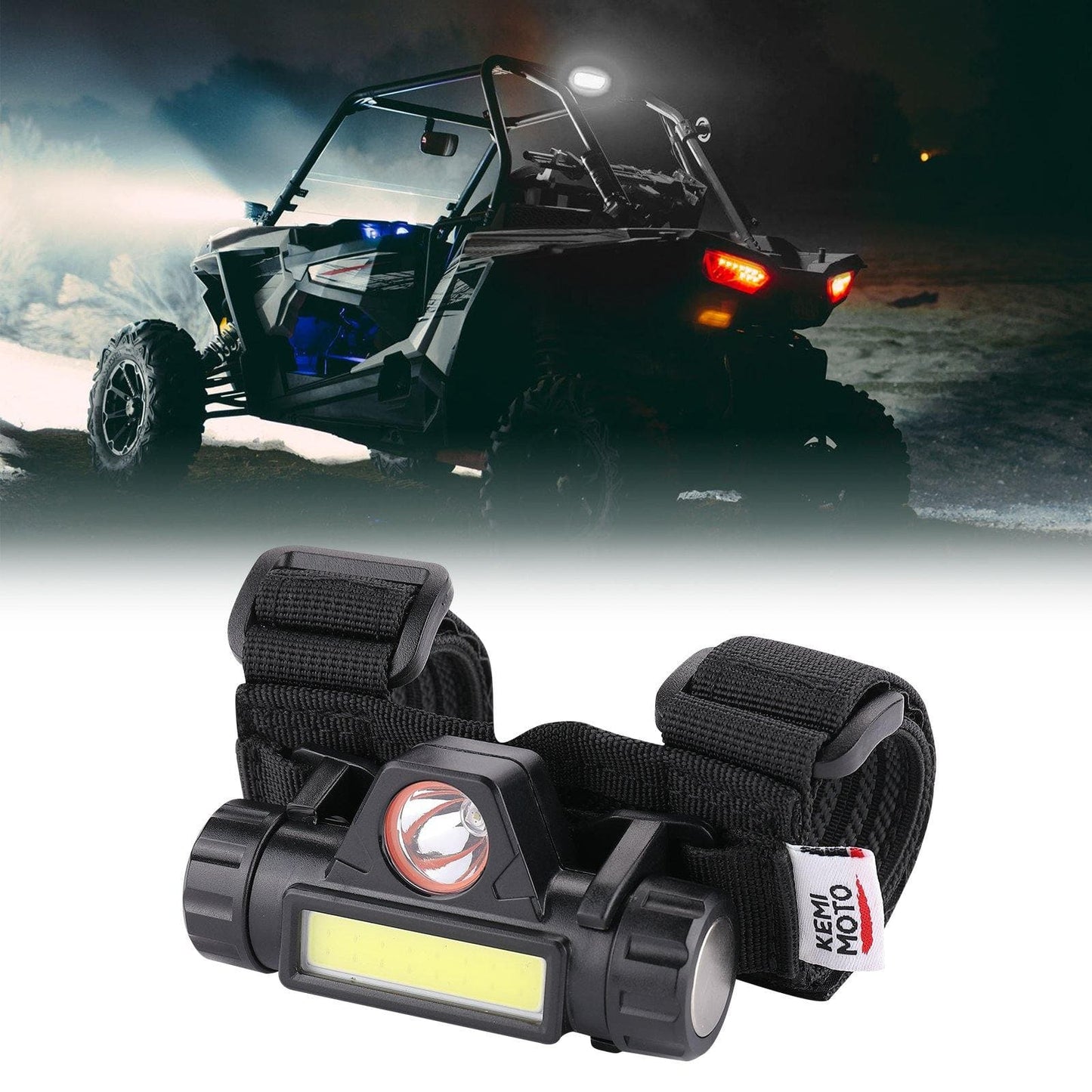 Kemimoto UTV Universal Interior Lights 1.25-2" Roll Bar