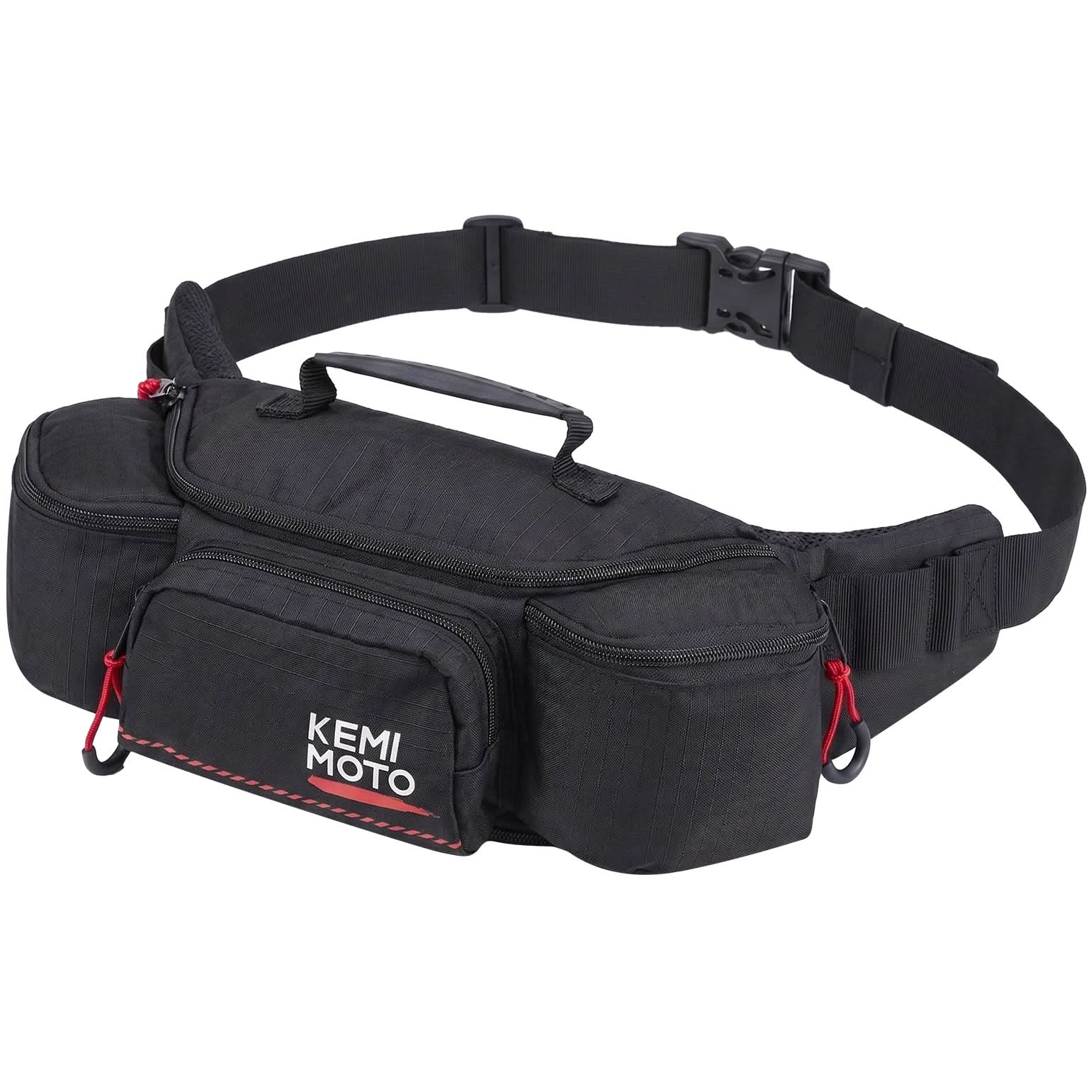Kemimoto 2.5L Multi-Pocket Waist Bag with Lumbar Support