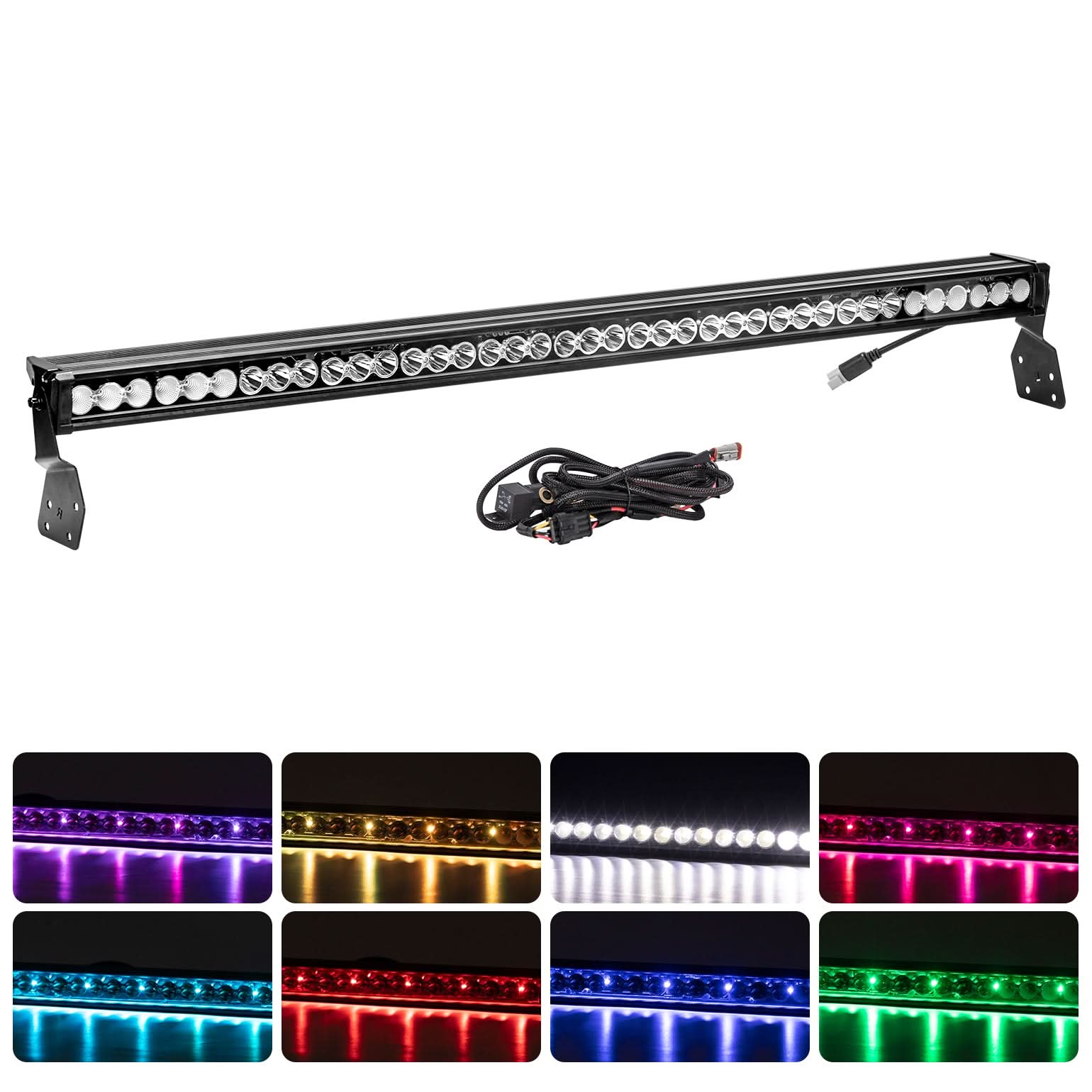 Kemimoto 50" 390W RGB LED Light Bar for Maverick X3