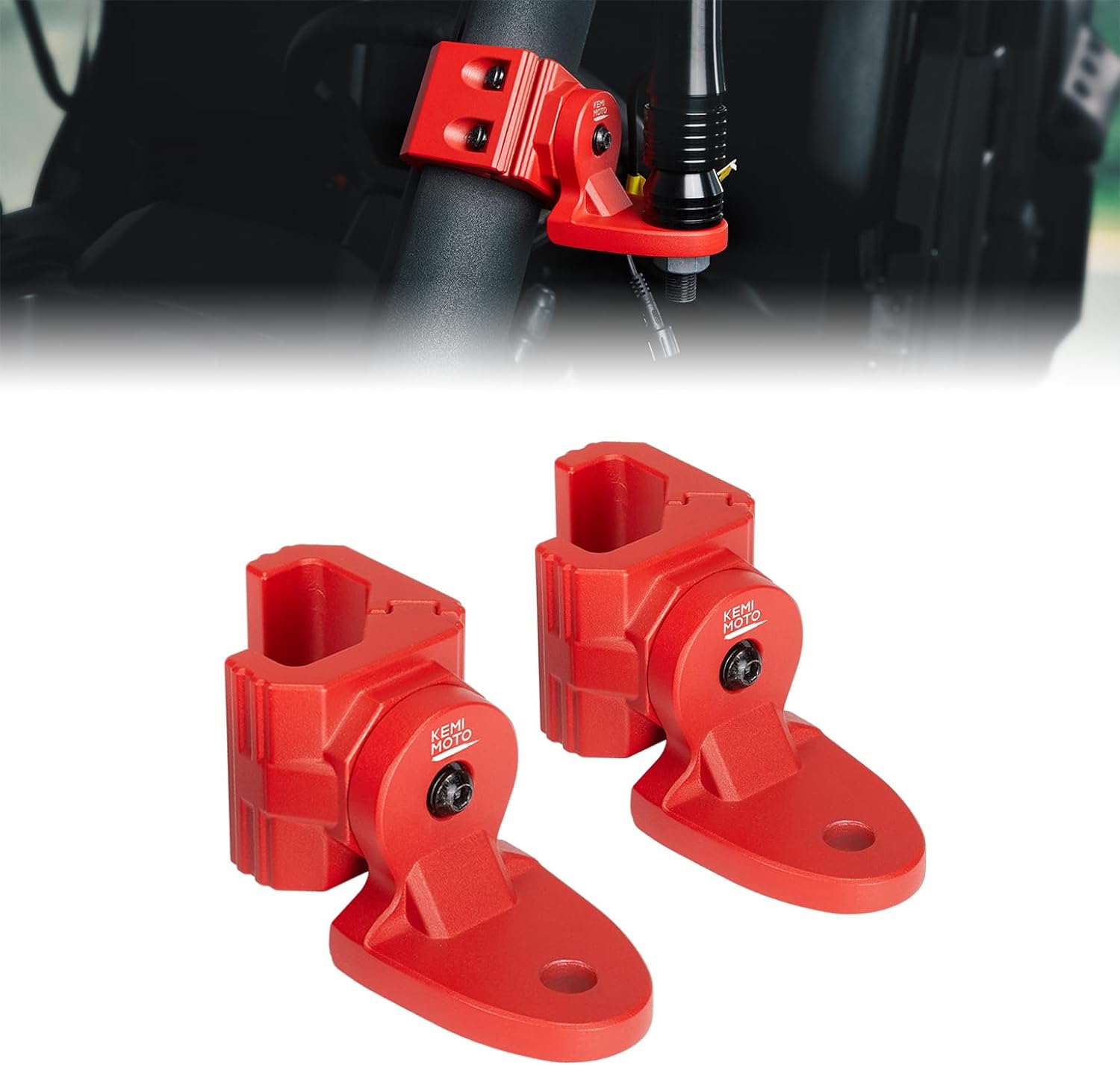 UTV Whip Light Flag Mounts Fit Pro-Fit Cage