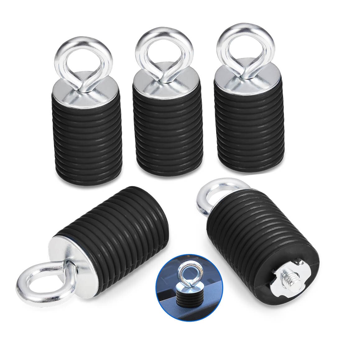 KEMIMOTO Tie Down Anchors & Cargo Box for Polaris Ranger