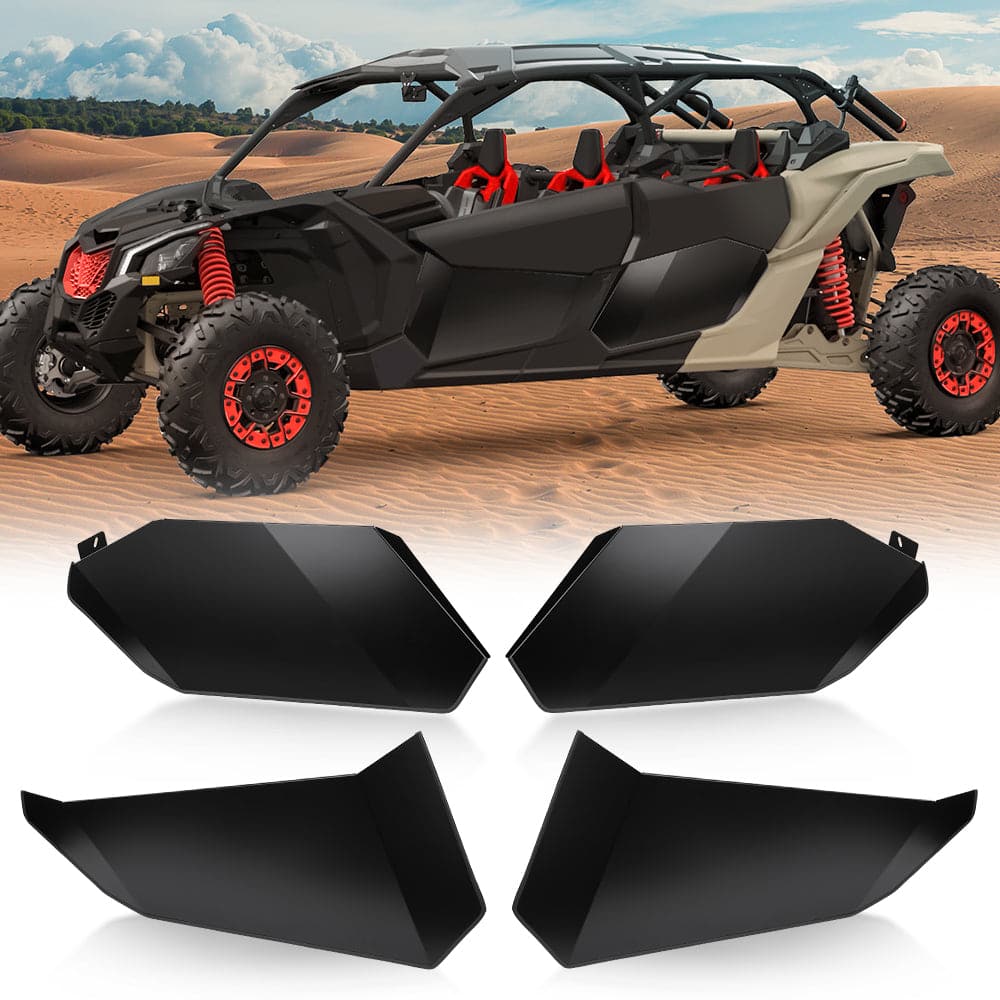Kemimoto Aluminum Lower Door Panel Inserts for Can-Am Maverick X3 MAX