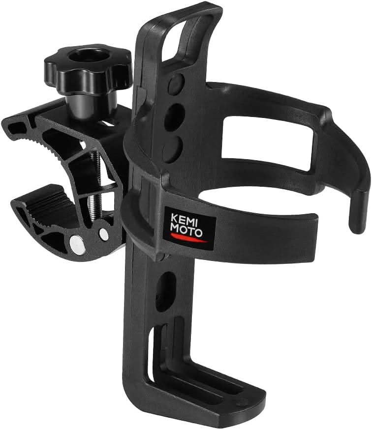 Kemimoto Universal Cup Holder Metal Clamp Adjustable Fit
