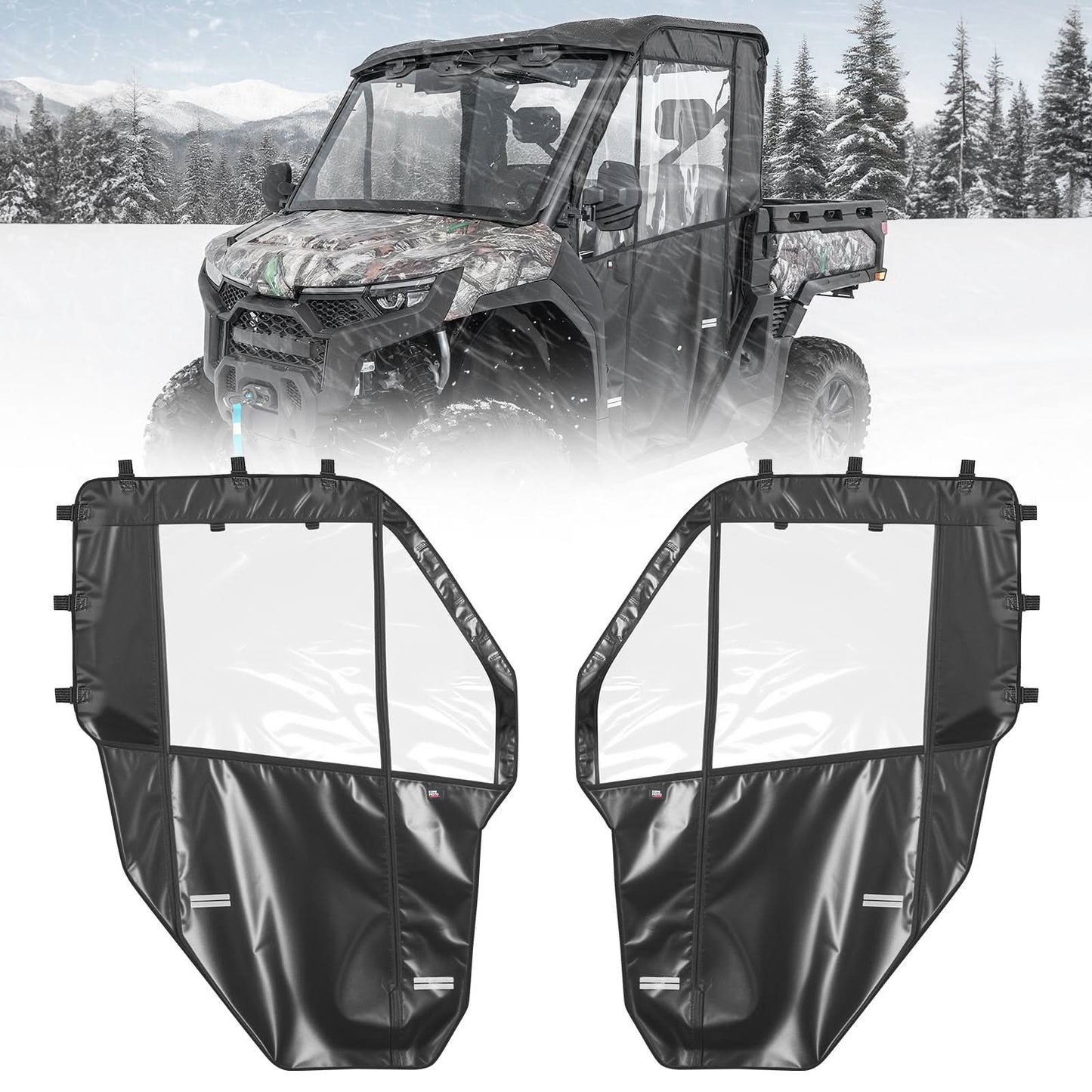 Kemimoto UTV Soft Cab Enclosure for CFMOTO UFORCE U10 Pro
