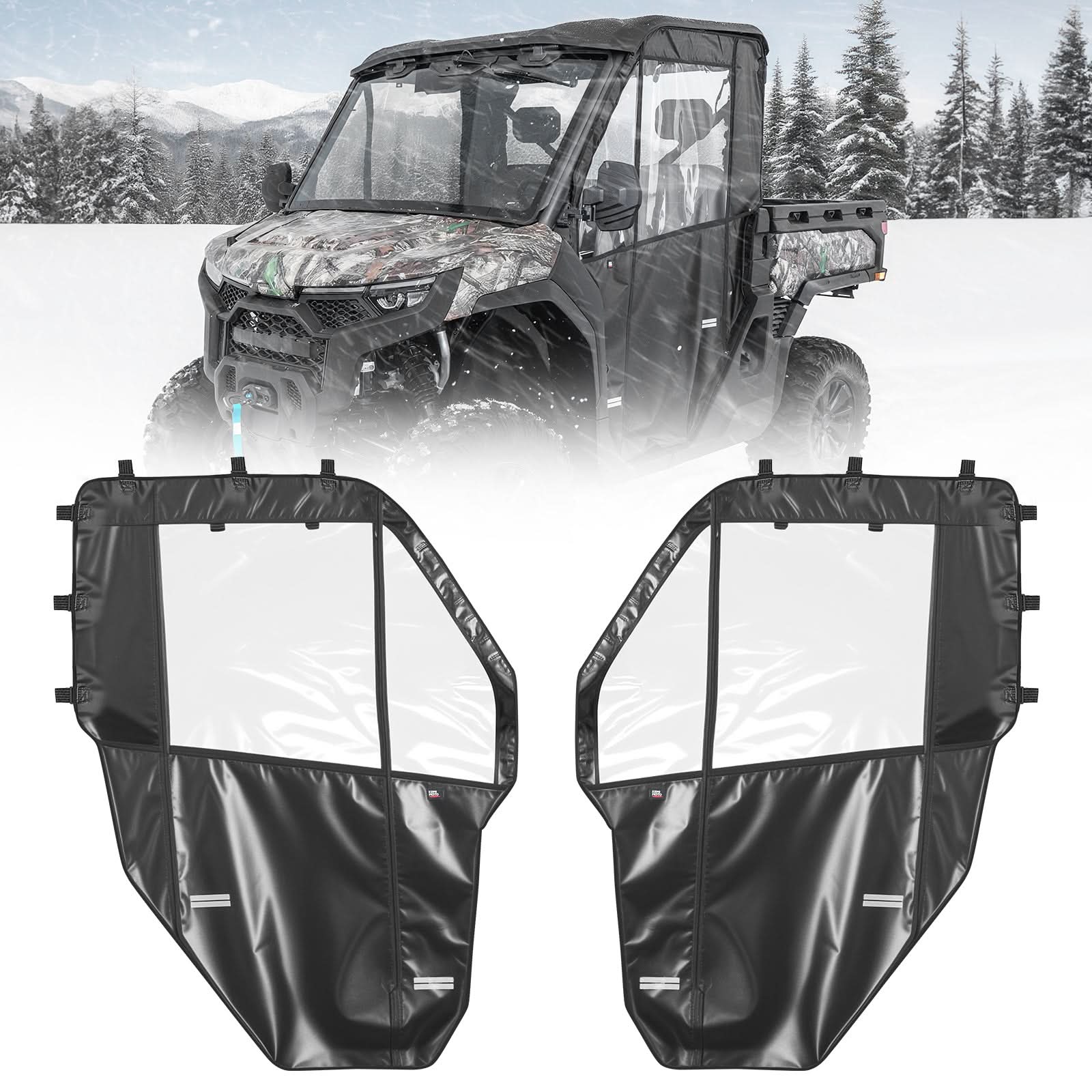 Kemimoto UTV Soft Cab Enclosure for CFMOTO UFORCE U10 Pro