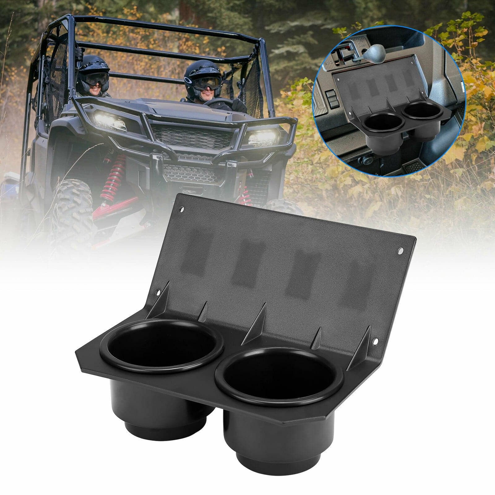 KEMIMOTO UTV Cup Holder with Switch Panel for Pioneer 1000/1000-5