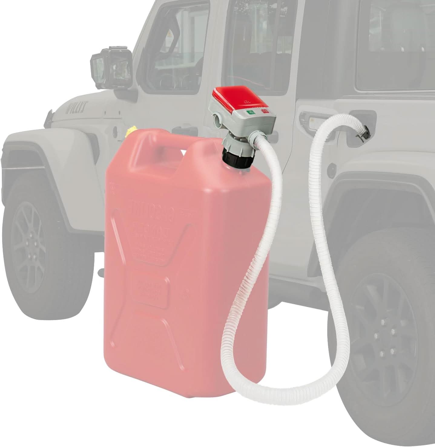 Kemimoto Portable Fuel Transfer Pump 35''/51'' Long Hose