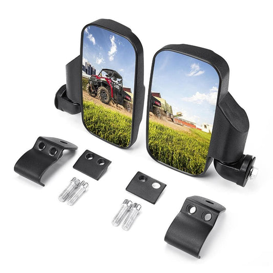 Side Mirrors for Polaris Ranger/ General, Can‑Am Trail/ Defender (1 pair)