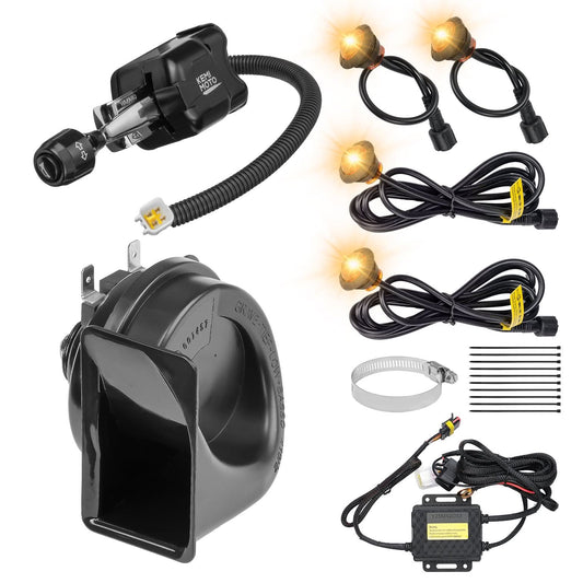 Kemimoto Universal Turn Signal Kit with Column Switch & Horn
