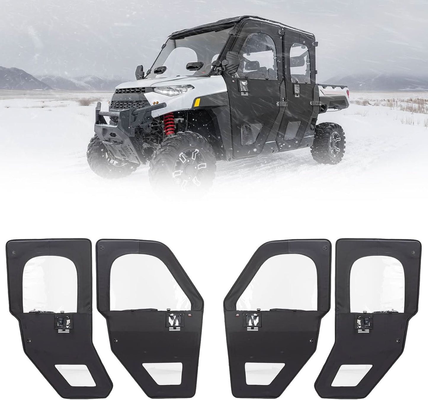 Kemimoto UTV Steel Doors for Polaris Ranger XP 1000