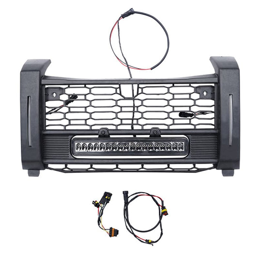 Kemimoto Front Mesh Grill Turn Signal Kit for Polaris Xpedition