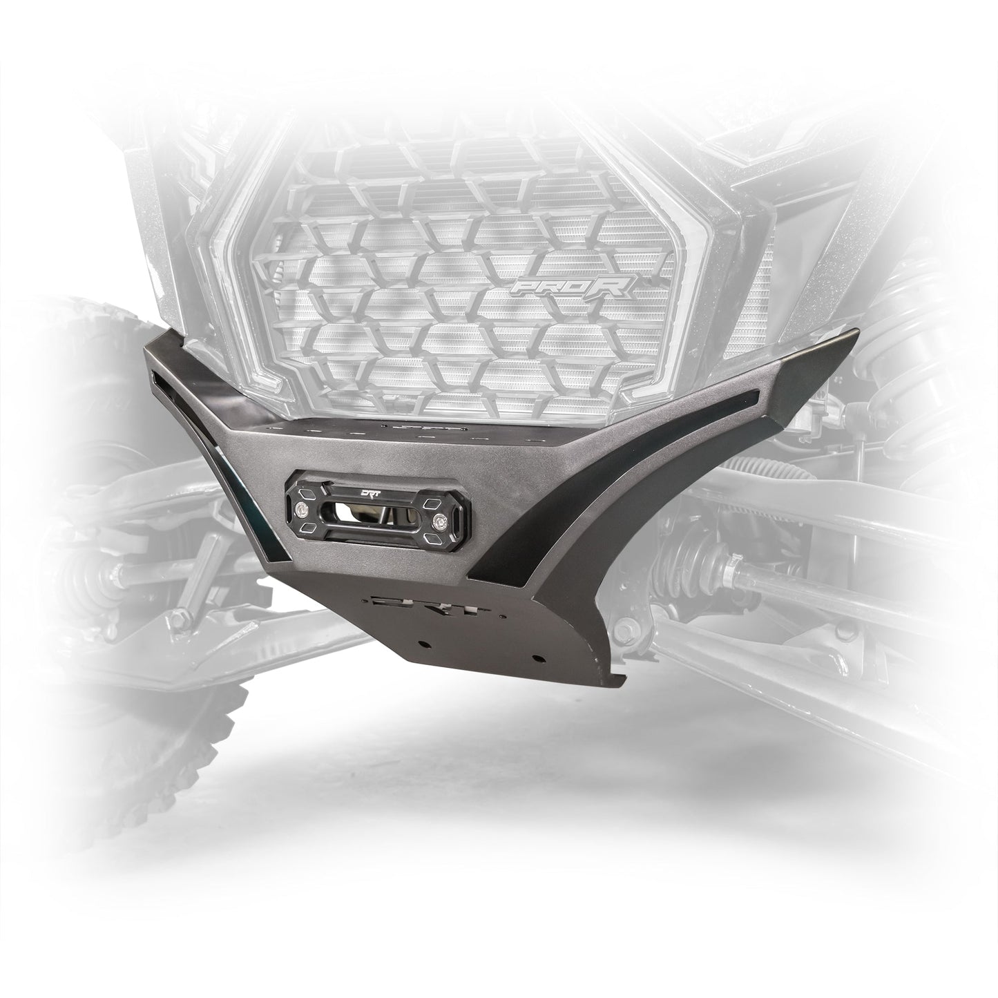 DRT Polaris RZR Pro XP Front Winch Bumper Sand Black