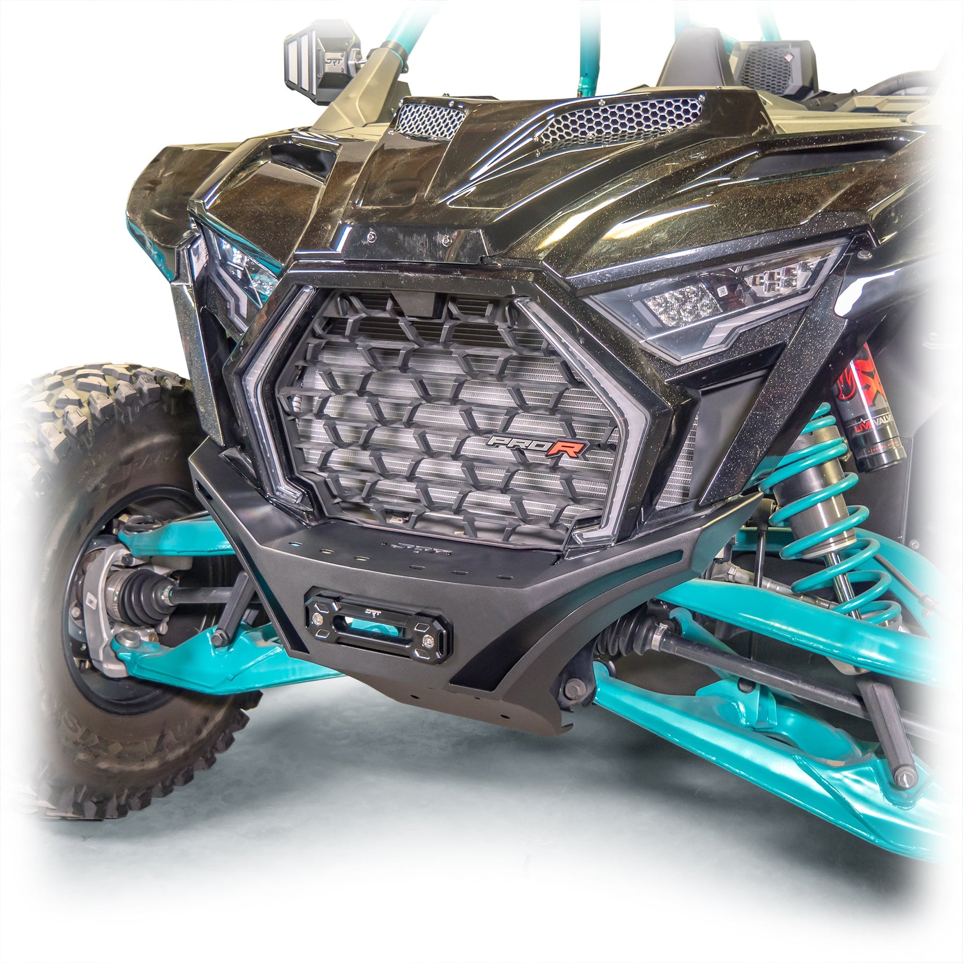 DRT Polaris RZR Pro XP Front Winch Bumper Heavy‑Duty HD