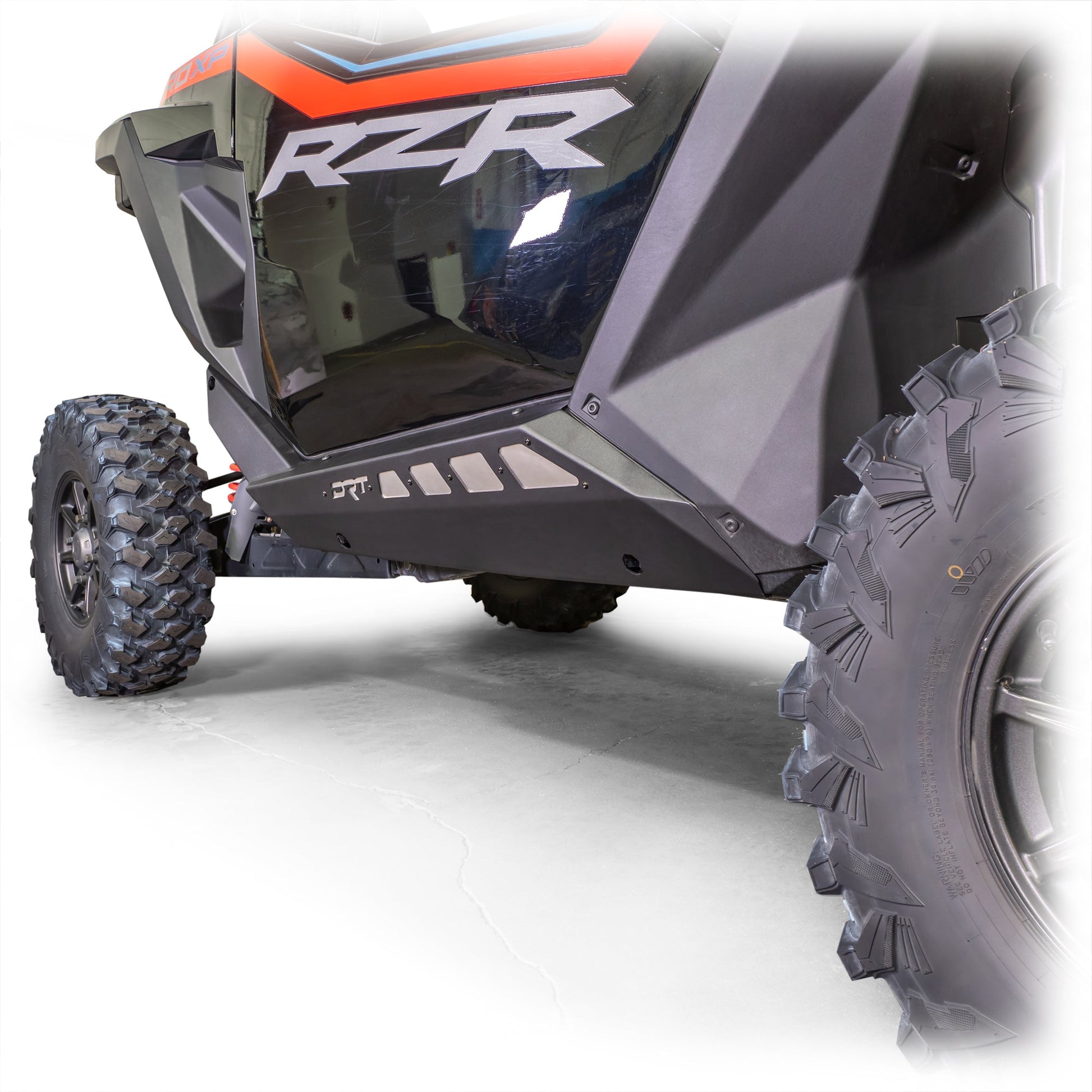 DRT Premium Black Rock Sliders for Polaris RZR Pro 2-Seat