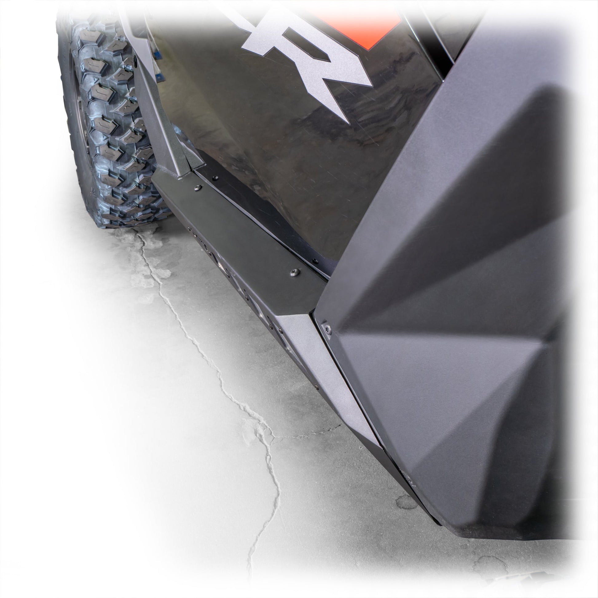 DRT Premium Black Rock Sliders for Polaris RZR Pro 2-Seat