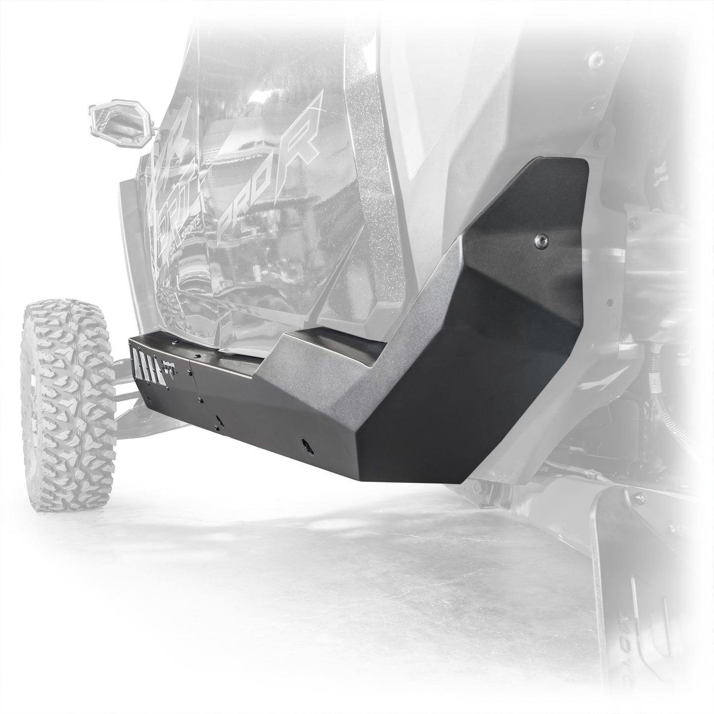 DRT Premium Black Powder-Coated 4-Seat Polaris RZR Rock Sliders