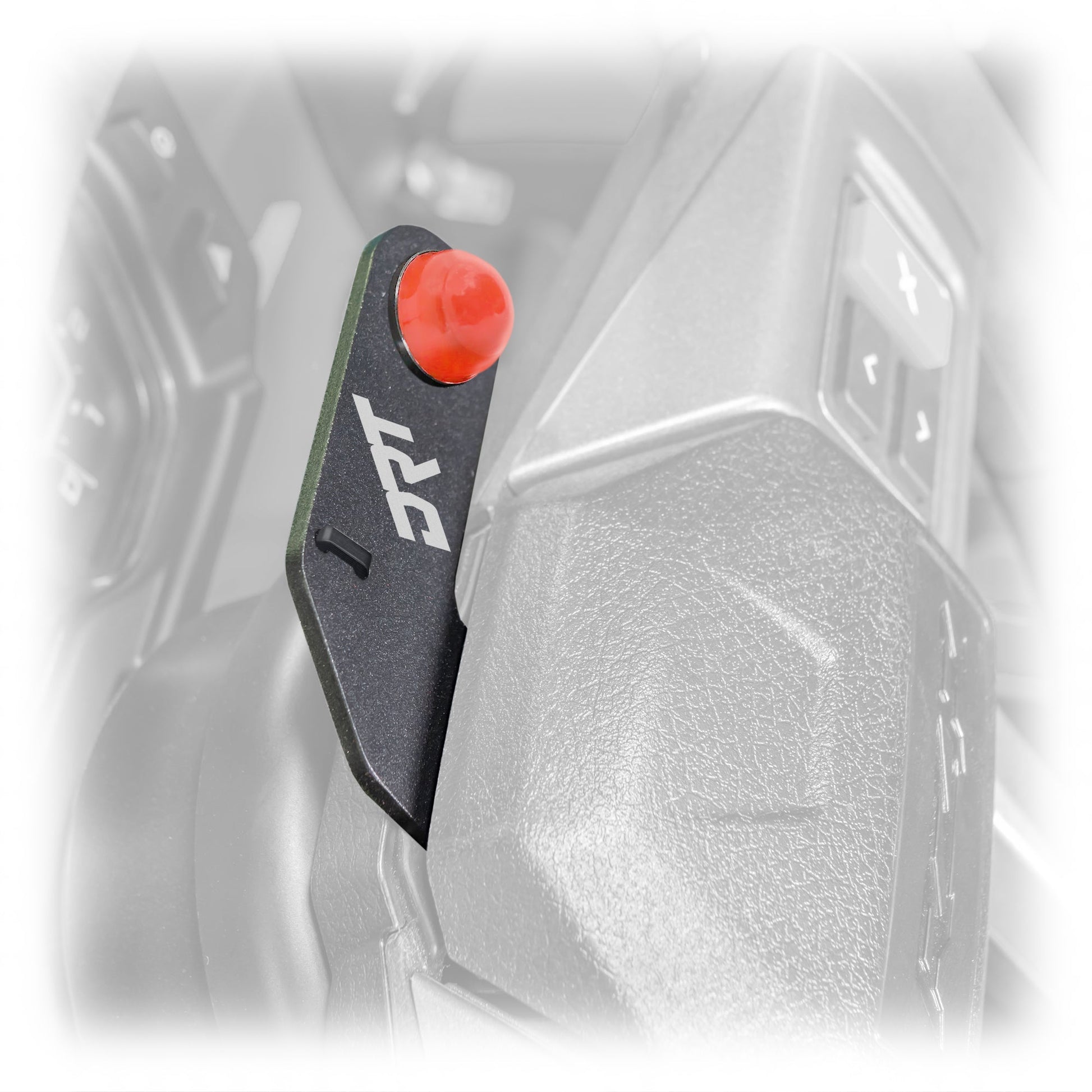 DRT Polaris RZR 2020+ Steering Wheel Single Push-To-Talk Aluminum Plate