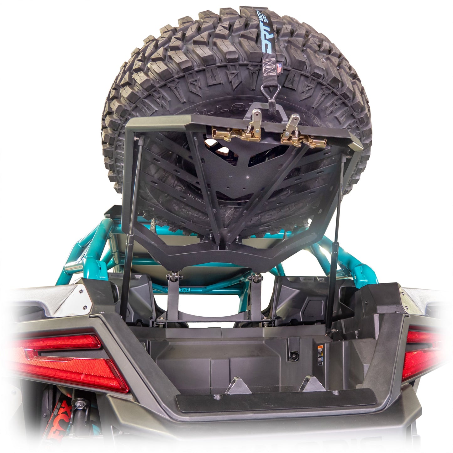 DRT Polaris Pro Series 35" Tire Carrier Adventure Rack V2