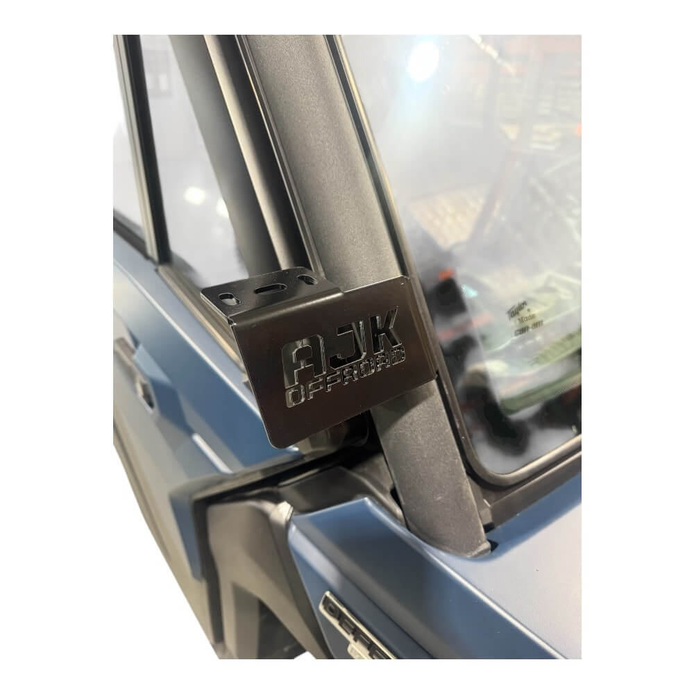 Can‑Am Defender HD10 and HD11 A‑Pillar Light Mount – Black Powder‑Coated