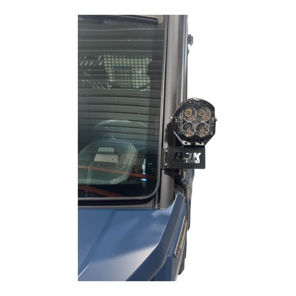 Can‑Am Defender HD10 and HD11 A‑Pillar Light Mount – Black Powder‑Coated