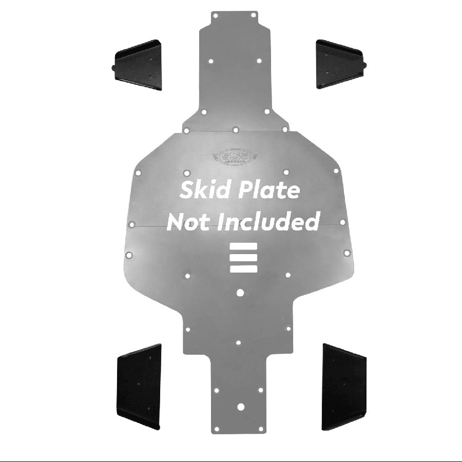 Honda Pioneer 500/520 UHMW Front and Rear A-Arm Guards Kit