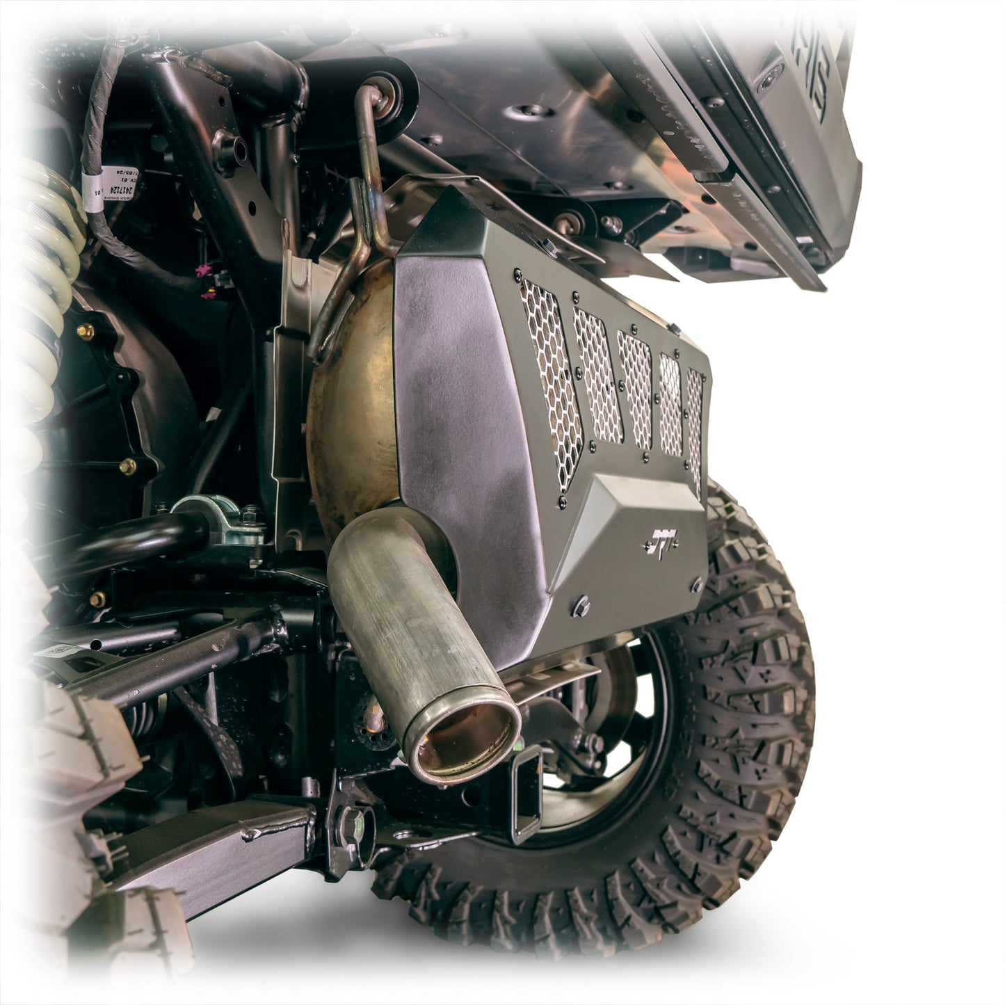 DRT Polaris 2024+ XPEDITION Vented Aluminum Exhaust Cover