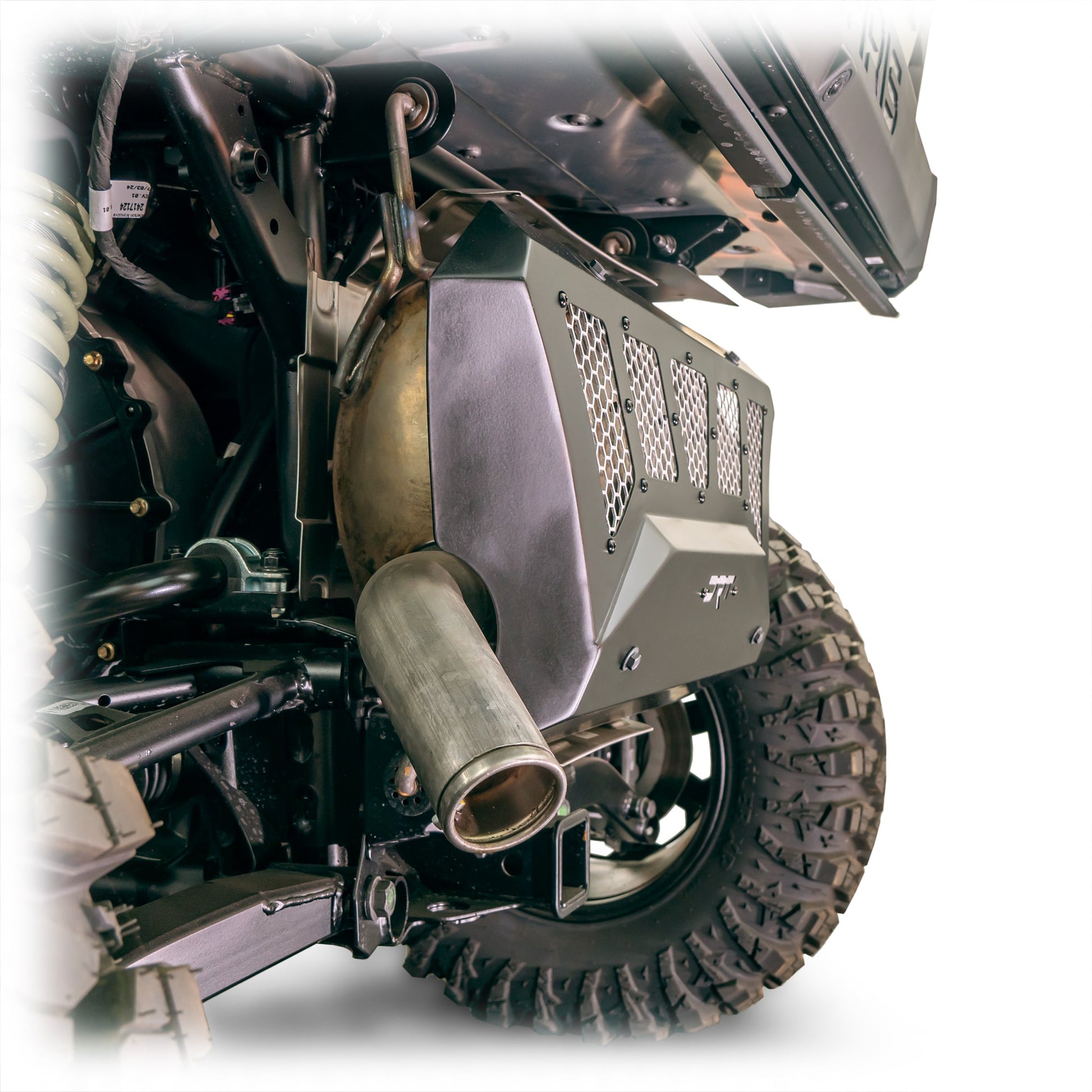 DRT Polaris 2024+ XPEDITION Vented Aluminum Exhaust Cover