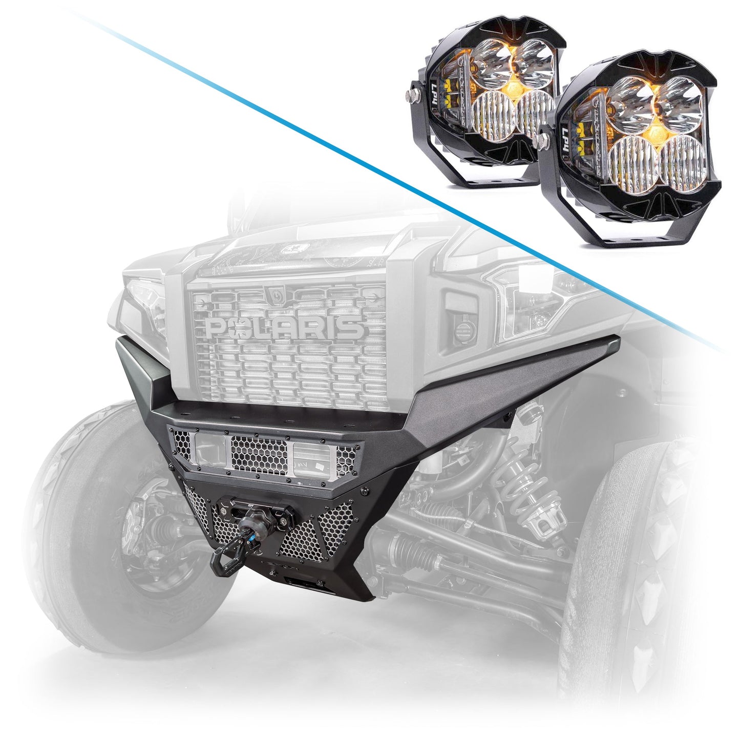 DRT Polaris 2024+ Xpedition Front Bumper – Heavy‑Duty Steel Protection