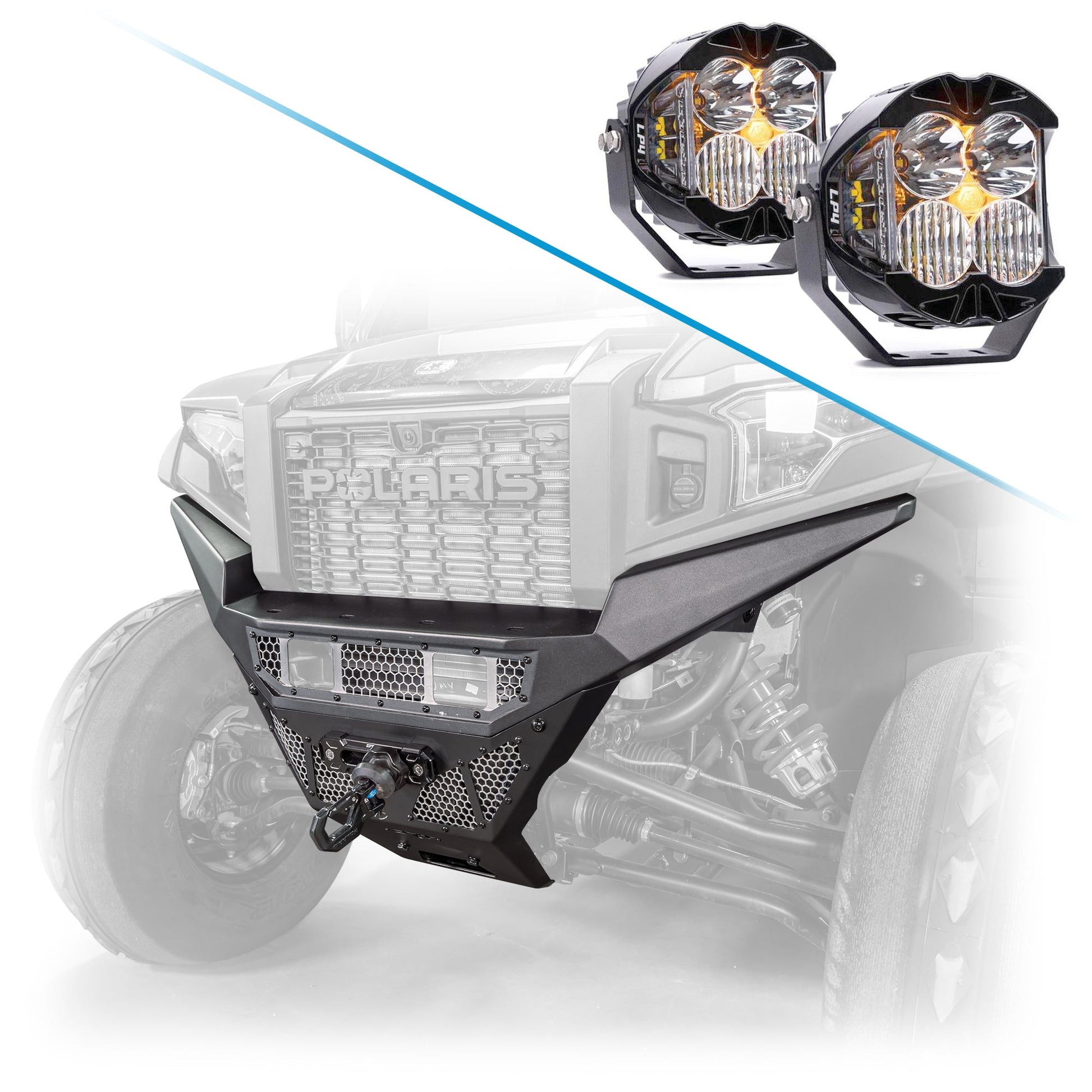 DRT Polaris 2024+ Xpedition Front Bumper – Heavy‑Duty Steel Protection