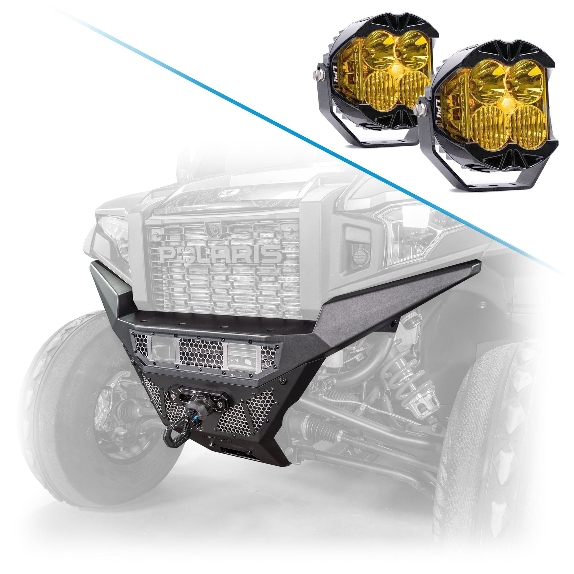 DRT Polaris 2024+ Xpedition Front Bumper – Heavy‑Duty Steel Protection