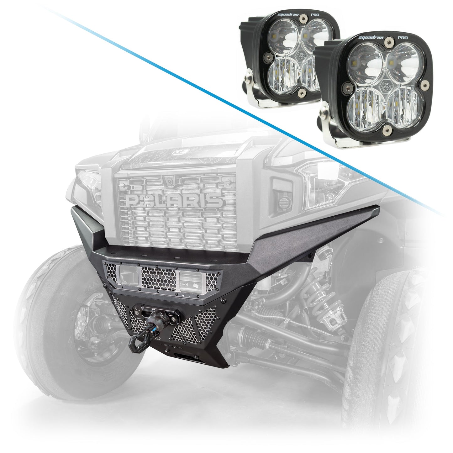 DRT Polaris 2024+ Xpedition Front Bumper – Heavy‑Duty Steel Protection